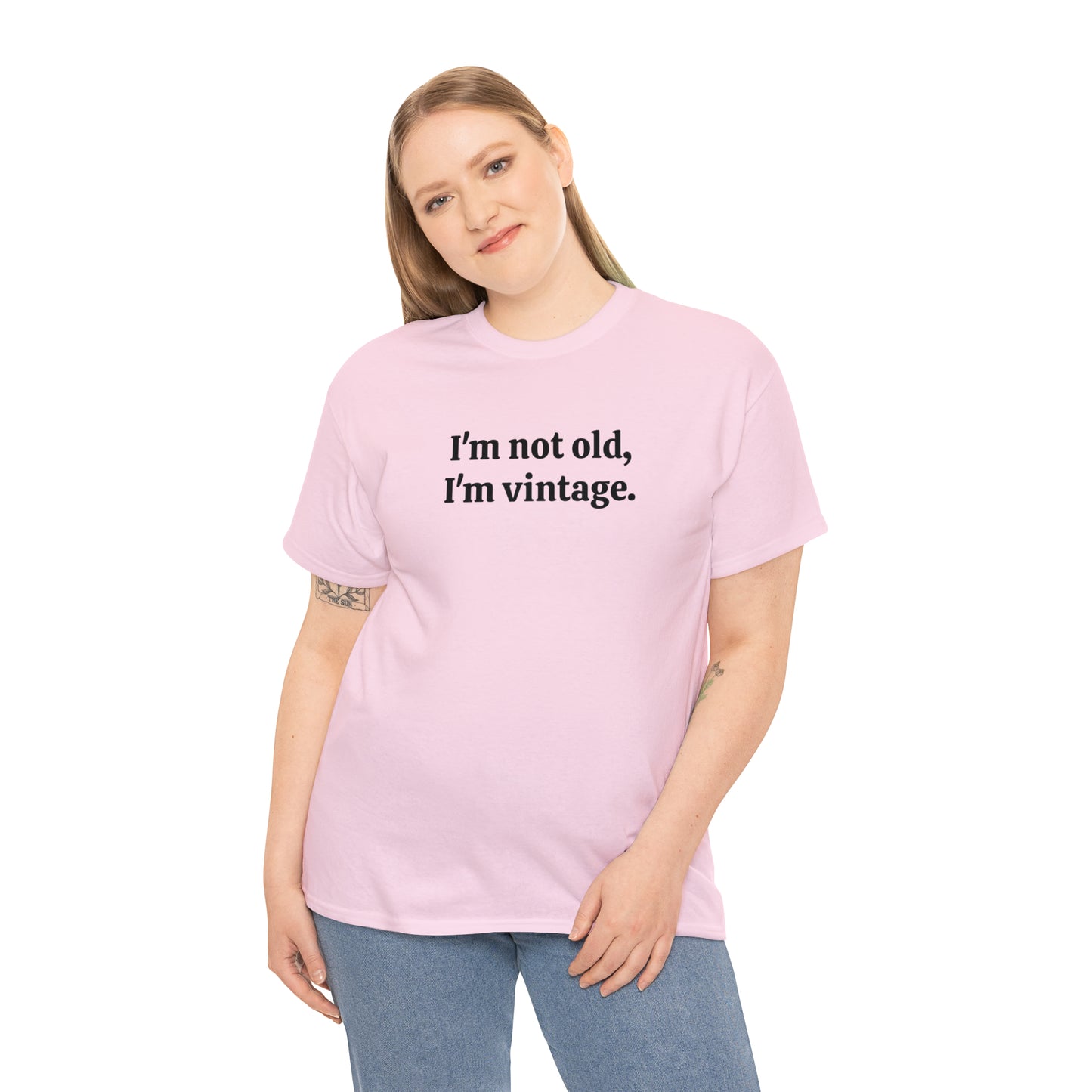 I'm not old, I'm vintage - Unisex Heavy Cotton Tee