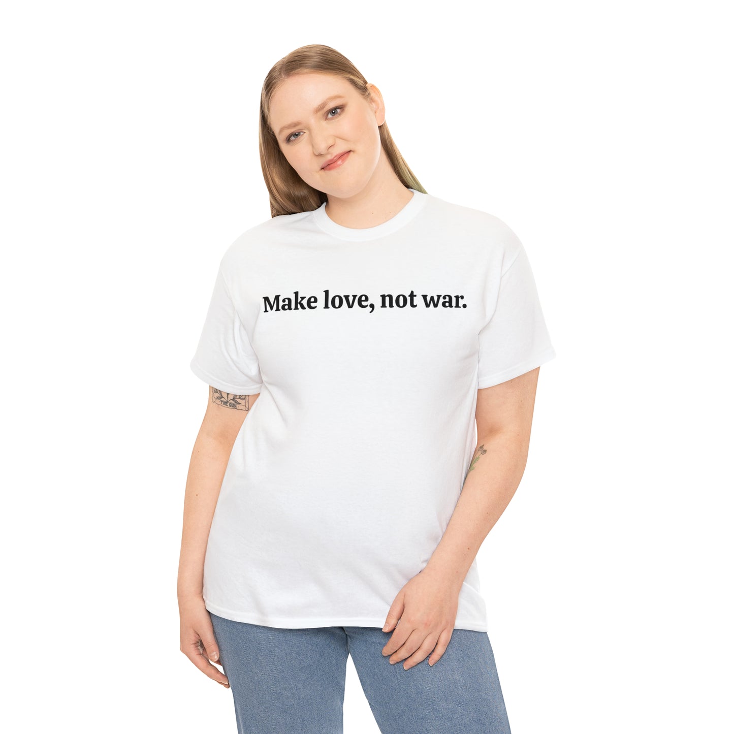 Make love, not war - Unisex Heavy Cotton Tee