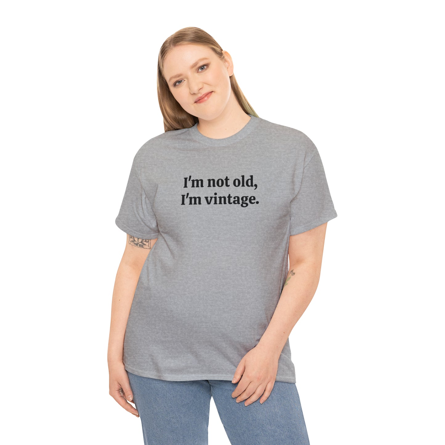 I'm not old, I'm vintage - Unisex Heavy Cotton Tee