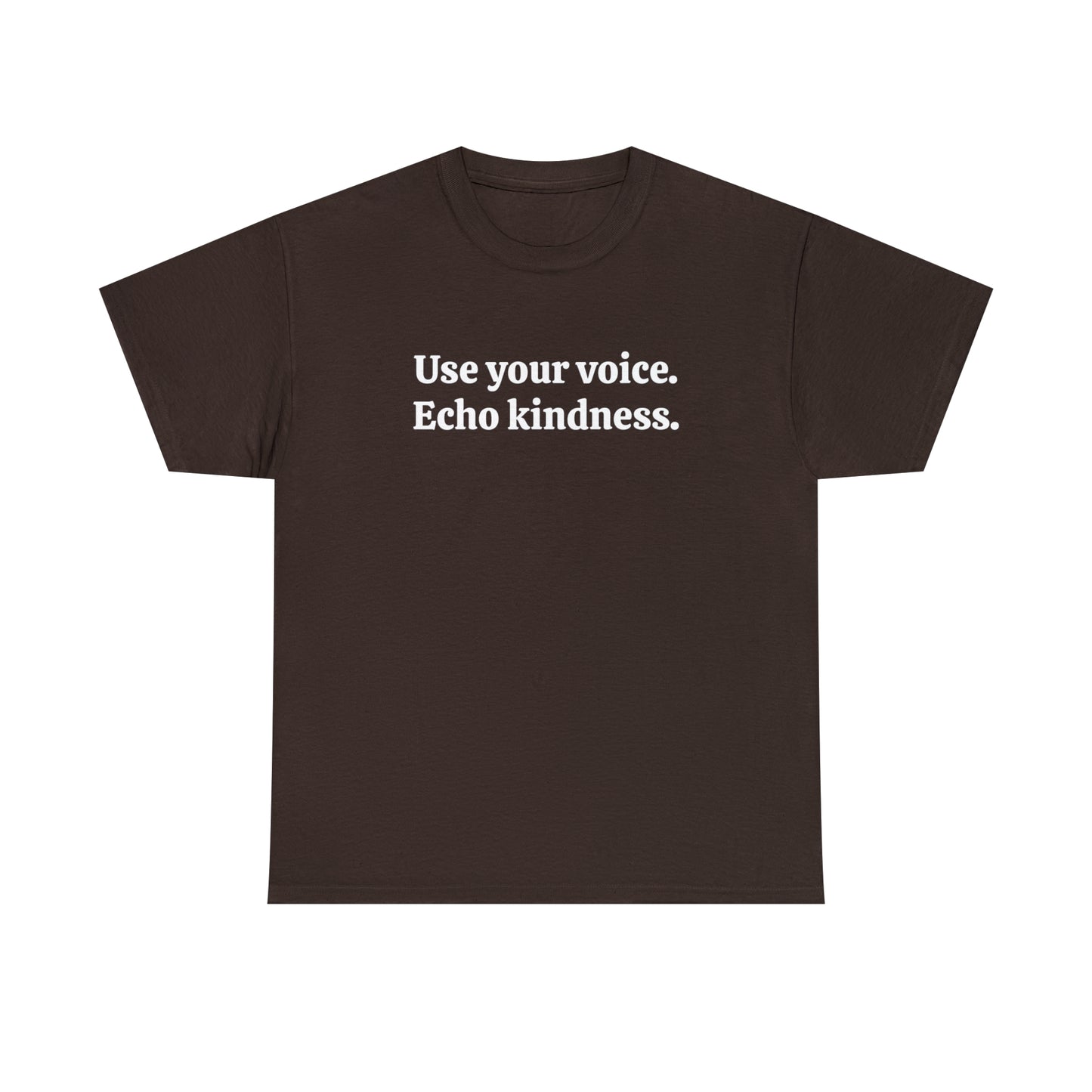 Use your voice. Echo kindness - Unisex Heavy Cotton Tee