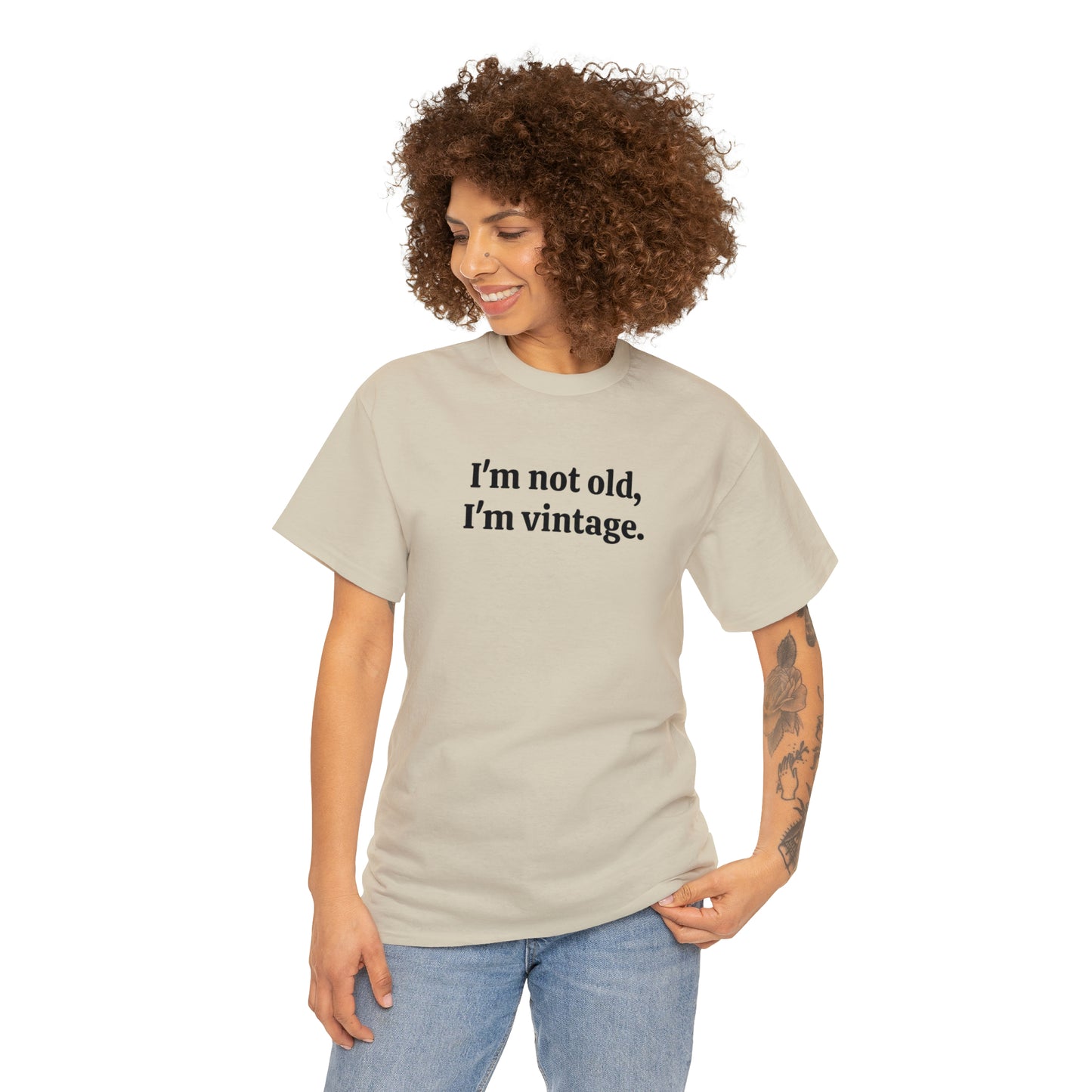 I'm not old, I'm vintage - Unisex Heavy Cotton Tee