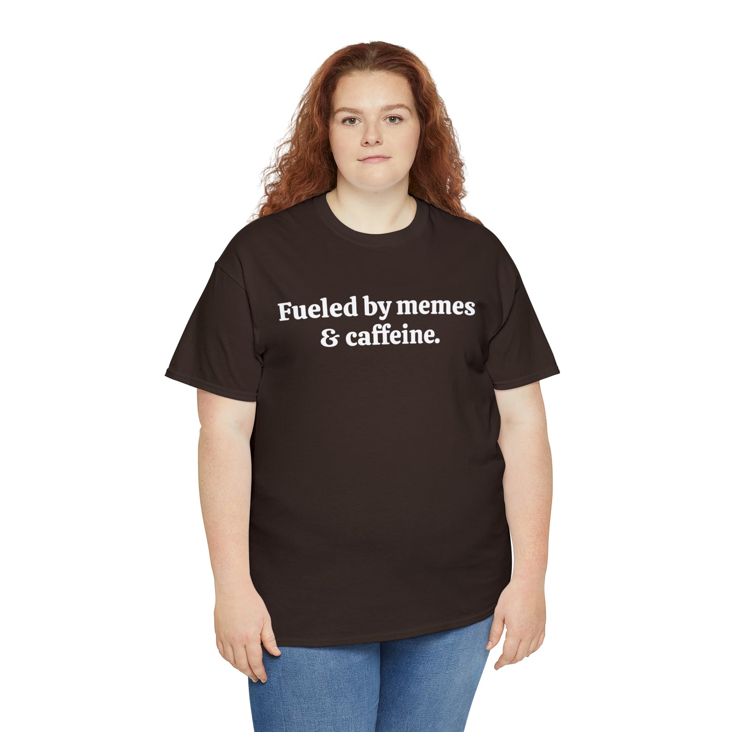 Fueled by memes & caffeine - Unisex Heavy Cotton Tee