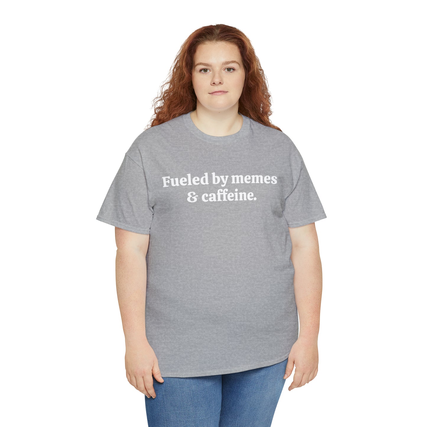 Fueled by memes & caffeine - Unisex Heavy Cotton Tee