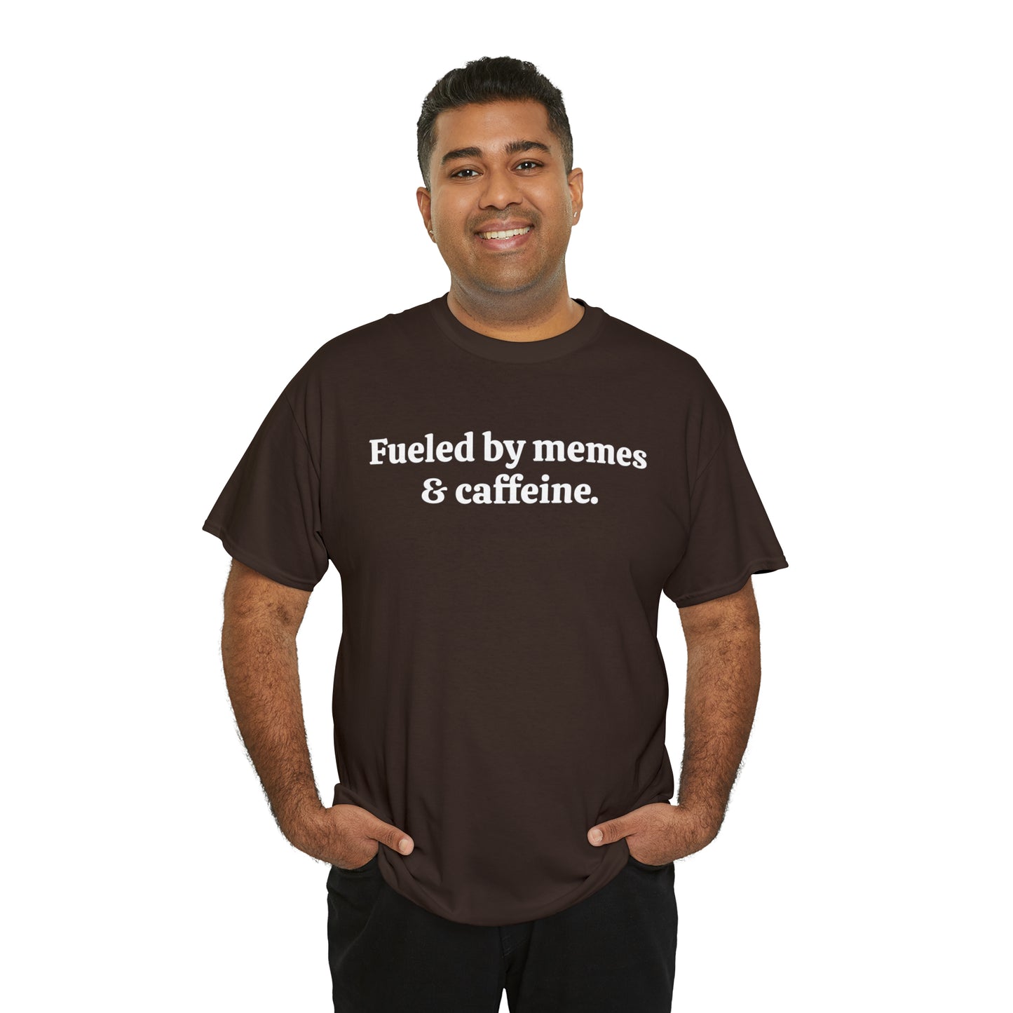 Fueled by memes & caffeine - Unisex Heavy Cotton Tee